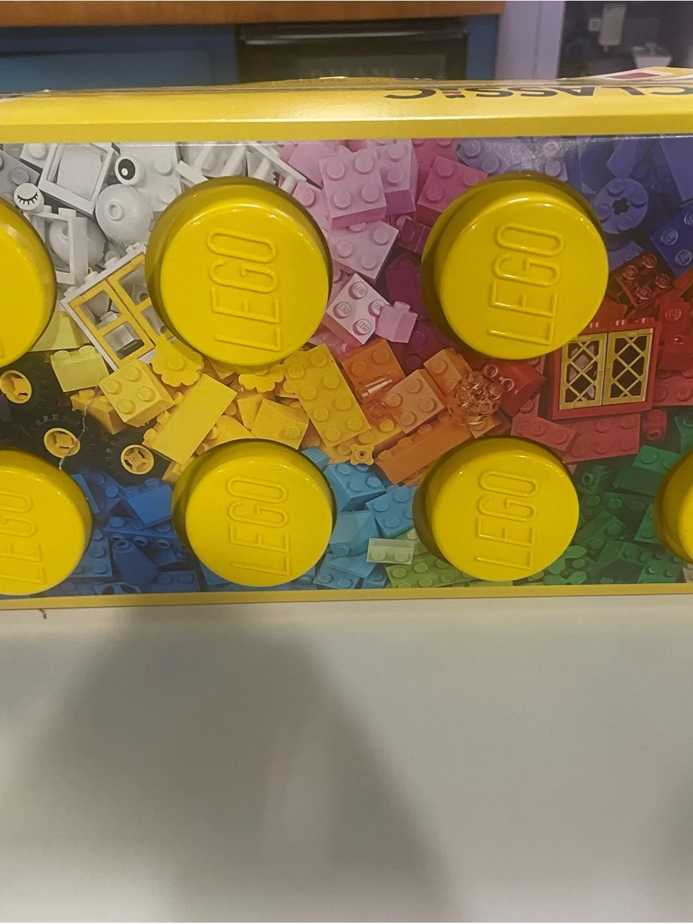 Lego Classic Box with Yellow, Red, Blue, Green, Pink, Purple, Orange Bricks